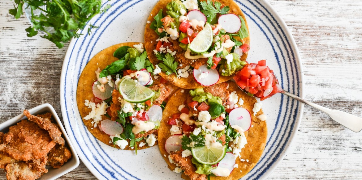 Fried Oyster Mushroom Tacos